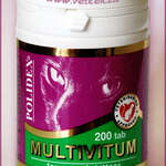 Полидекс Мультивитум Polidex Multivitum для кошек и котят (таблетки 200 шт.) Полидэкс ООО - Россия