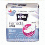 Прокладки Белла Перфекта Ультра Блю ультратонкие 4 капли (N10 голубые) (Bella Perfecta ultra Blue) Торунский ТЗМО - Польша