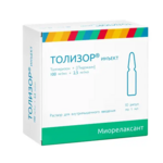Толизор инъект (раствор для внутривенного и внутримышечного введения 2.5 мг/мл+100 мг/мл 1 мл № 10 амп. ) Атолл ООО Озон ООО г. Жигулевск Россия