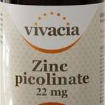 Вивация Цинк пиколинат Vivacia Zinc picolinate 22мг (таблетки 310 мг N90) Стобионт Холдинг Лимитед Stobiont Holding Limited- Англия
