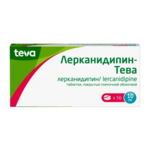 Лерканидипин-Тева (табл. п. плен. о. 10 мг № 56) Балканфарма - Дупница АД Республика Беларусь