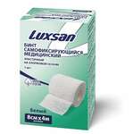 Люксан Luxsan Бинт эластичный когезивный самофиксирующийся на хлопковой основе (8 см х 4м белый) Интертекс ООО-Россия