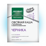 Худеем за неделю Каша овсяная Черника со сливками (инулин) (40г N1 пакет) Леовит нутрио ООО - Россия