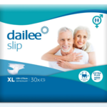 Подгузники Дейли Слип Экстра Плюс Dailee Slip Extra Plus для взрослых со средней степенью недержания (р.XL (150-175 см №30) Хайджин технолоджиз ООО - Россия