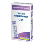 Натриум муриатикум С30 (гранулы гомеопатические 4 г  пенал со счетчиком гранул) БУАРОН Франция
