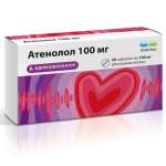 Атенолол  (таблетки 100 мг № 30) Реневал (Renewal) Обновление ПФК ЗАО г. Новосибирск Россия