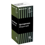 Цетиризин Медисорб (капли для приема внутрь 10 мг/мл 20 мл фл.) Медисорб АО г.Пермь Россия