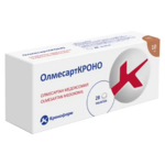 ОлмесартКРОНО (табл. п. плен. о. 10 мг № 28) Канонфарма продакшн ЗАО, Московская обл., Щелково Россия