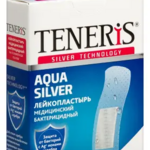 Лейкопластырь Тенерис Аква Силвер Teneris Aqua Silver бактерицидный на полимерной основе ((19х76мм) 20 шт.) Фармлайн ООО Чехия