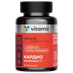 Кардио комплекс Боярышник с калием магнием и Q10 (капсулы 417 мг N60) Витамир Vitamir Квадрат-С  ООО-Россия