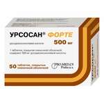 Урсосан форте (табл. п. плен. о. 500 мг № 50) ПРО.МЕД.ЦС Прага А. о Чешская республика ЗиО-Здоровье ЗАО (г. Подольск) Россия