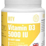 Витамин Д3 5000 МЕ (Д-Вити 5000) D-VITI 5000 (БАД) (таблетки жевательными с малиновым вкусом №60) Vity Ltd. - Великобритания