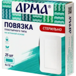 Повязка пластырного типа на нетканой основе (6х10 см №25) Арма Бергус ООО-Россия
