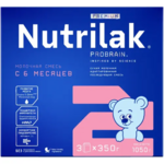 Нутрилак Премиум 2 Nutrilak Premium 2 Смесь молочная сухая адаптированная последующая с 6 мес. (3x350 г (1050 г.))  Инфаприм ЗАО - Россия