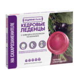 Кедрини Forte Кедровые Леденцы с живицей и прополисом на изомальте вкус Черная смородина (леденцы 3,2 г №10) Экол ООО-Россия