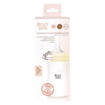 Рокси-Кидс Roxy-Kids Бутылочка для кормления с широким горлом силиконовая соска р. M 3+ (240 мл) RBTL-005-I Ningbo Raffini Import&Export Co.Ltd-Китай