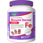 Бэби формула Мишки Железо (пастилки жевательные №60) ЗАО Эвалар - Россия
