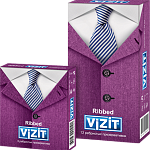 Визит (Vizit Ribbed) Ребристые Презервативы (N12) Рихтер Рабба Технолоджи Сдн. Бхд. Малайзия
