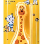 Курносики Набор Расческа и Щеточка Африка 0+ (1 шт) арт.19540 Zenith Infant Products Co.,Ltd Тайланд