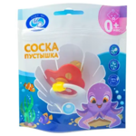 Соска-пустышка латекс Ягодка (с кольцом) 0+ тип 2 исп.Б (1 шт. уп. инд.) Пласт МО ООО-Россия