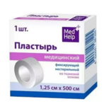 Медхелп Medhelp Лейкопластырь Пластырь фиксирующий (1.25х500 см) на тканевой основе Эверс ООО-Россия