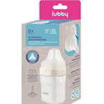 Лабби Lubby Бутылочка c силиконовой соской широкое горло для детей Геометрия 0+ (150 мл) арт. 34279 Гуандун Форейн Трейд Импорт Энд Экспорт Ко Лтд Китай