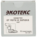 Средство от пота и запаха ног (порошок 1,5 г пакетики №10) Экотекс ООО - Россия