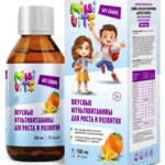 Минивитс Вкусные Мультивитамины для роста и развития (жидкость 150 мл фл.) Маяк НПО ООО-Россия