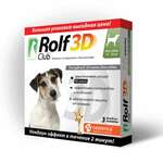 Рольф Клуб Rolf Club 3D Капли от блох и клещей для собак 4-10 кг (3 пипетки) Экопром АО НПФ Россия