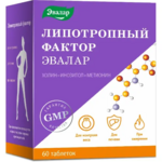 Липотропный фактор (таблетки п. обол. 1,2 г №60) Эвалар ЗАО - Россия