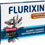 Флюриксин Flurixin Шалфей с Солодкой Ментолом и Витамином С без сахара (таблетки для рассасывания 500 мг №20)) Эркафарм Аматег ОДО-Республика Беларусь