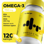 Diet go Антиоксидант Омега 3 75% (капсулы №120) ИП Кудрявцева И.Н. - Россия