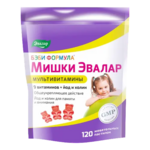 Бэби формула Мишки Мультивитамины (пастилки жевательные 2,0 г N120) Эвалар ЗАО - Россия