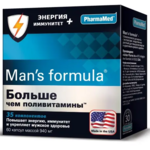 Мен-С Формула Man s formula Больше чем поливитамины Энергия + иммунитет (капсулы 940 мг N60) Kelker Pharma Inc. США/упак. БиоВид ООО- Россия
