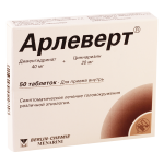 Арлеверт (таблетки 40 мг+20 мг № 50) Менарини Интернэшнл Оперейшнз Люксембург С.А. Люксембург Хенниг Арцнаймиттель Гмбх & Ко.КГ Германия