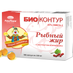 Рыбный жир с экстрактом боярышника БиоКонтур (капсулы 330 мг N100) Полярис ООО (г. Мурманск) - Россия