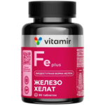 Доступное Железо Плюс (таблетки п. обол. 824 мг №90) Vitamir Витамир Квадрат-С ООО-Россия