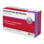 Валсартан Велфарм (табл. п. плен. о. 160 мг № 90) Велфарм ООО г. Курган Россия