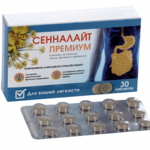 Сенналайт премиум экстракт сенны, фенхеля, абрикоса (таблетки 500 мг №30) ВТФ ООО - Россия