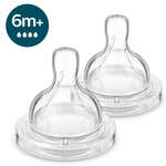 Авент Avent Anti-colic Соска силиконовая быстрый поток 6 мес+ (N2 шт.) арт.SCY764/02 Philips Consumer Lifestyle B.V.-Нидерланды