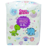 Дино и Рино Dino & Rhino Подгузники-трусики для детей Миди Midi (размер 4-9 кг 22 шт.) Онтэкс РУ ООО-Россия