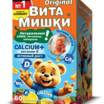 ВитаМишки Кальций+ витамин D (пастилки жеват. 2500 мг N60) J. Luehders GmbH - Германия/ Фармамед АО-Россия