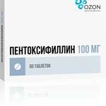 Пентоксифиллин (табл. киш. п. плен. о. 100 мг № 60) Атолл ООО Озон ООО г. Жигулевск Россия