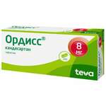 Ордисс (таблетки 8 мг № 60) Плива Хрватска д.о.о. Республика Хорватия