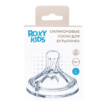 Рокси-Кидс Roxy-Kids Соска силикон для бутылочек с широким горлом 6+ (размер L 2 шт) арт. rbtl-006-l Ningbo Raffini Import&Export Co.Ltd Китай