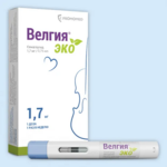 Велгия Эко (раствор для подкожного введения 1.7 мг 0.75 мл № 4 шприц-ручка) ПРОМОМЕД РУС ООО Биохимик АО г. Саранск Россия