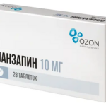 Оланзапин (табл. диспергируемые в полости рта 10 мг № 28) Озон ООО г. Жигулевск Россия