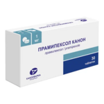 Прамипексол Канон (таблетки 1 мг № 30) Канонфарма продакшн ЗАО, Московская обл., Щелково Россия