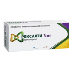 Рексалти (табл. п. плен. о. 3 мг № 28) Х.Лундбек АО Дания Оцука Фармасьютикал Ко.Лтд Япония