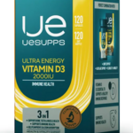 УЕСАППС Uesupps Ультра Энерджи Витамин D3 (Д3) 2000 МЕ (капсулы мягкие №120) ULTRA ENERGY SUPPLEMENTS TRADING LLC ОАЭ